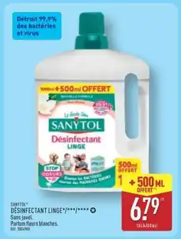 ALDI SANYTOL DÉSINFECTANT LINGE offre