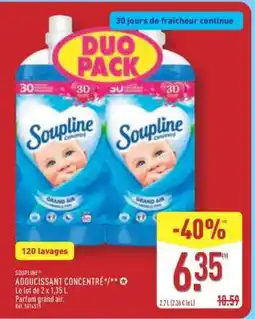 ALDI SOUPLINE Adoucissant concentré offre