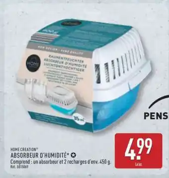 ALDI HOME CREATION ABSORBEUR D'HUMIDITÉ offre