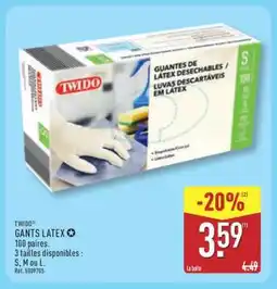 ALDI GANTS LATEX offre