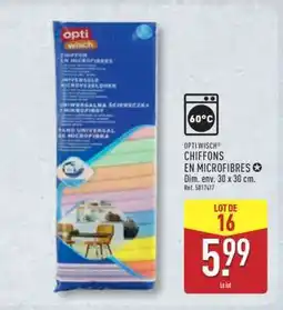 ALDI OPTI WISCH CHIFFONS EN MICROFIBRES offre