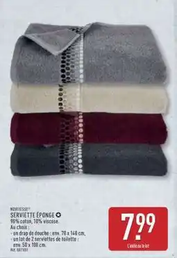 ALDI SERVIETTE ÉPONGE offre