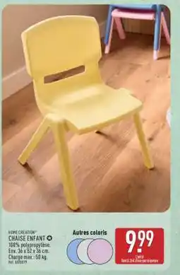ALDI CHAISE ENFANT offre