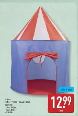 ALDI TENTE POUR ENFANTS offre