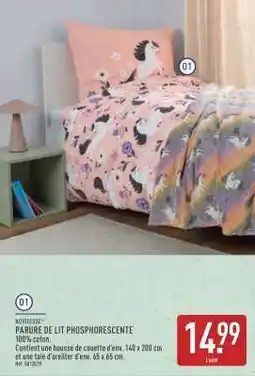 ALDI PARURE DE LIT PHOSPHORESCENTE offre