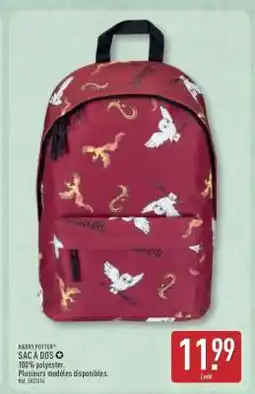 ALDI HARRY POTTER SAC À DOS offre
