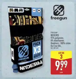 ALDI FREEGUN BOXERS offre