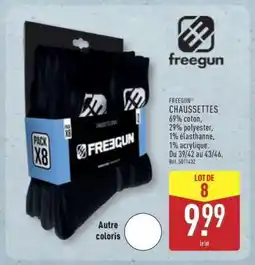 ALDI FREEGUN CHAUSSETTES offre