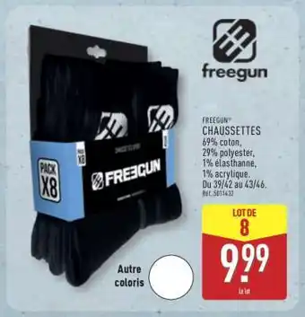 ALDI FREEGUN CHAUSSETTES offre
