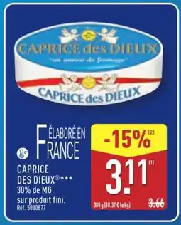 ALDI CAPRICE DES DIEUX offre