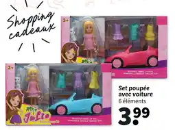 Wibra Set poupée avec voiture offre