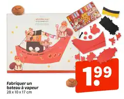 Wibra Fabriquer un bateau à vapeur 28 x 10 x 17 cm offre