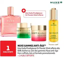 Auchan Parapharmacie NUXE Gammes anti-âge offre