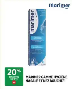 Auchan Parapharmacie MARIMER Gamme hygiène nasale et nez bouché offre