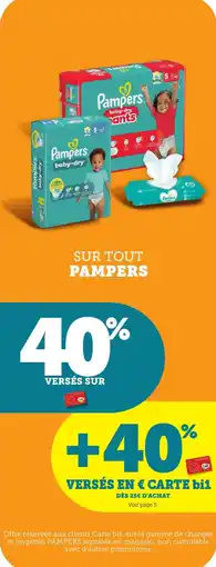 Bi1 Sur tout pampers offre