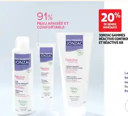 Auchan Parapharmacie Jonzac gammes réactive control et réactive ar offre
