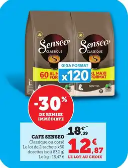 Bi1 Cafe senseo offre