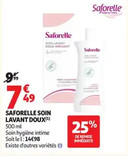 Auchan Parapharmacie SAFORELLE Soin lavant doux offre