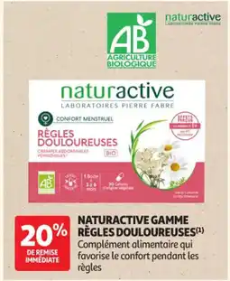 Auchan Parapharmacie NATURACTIVE Gamme règles douloureuses offre