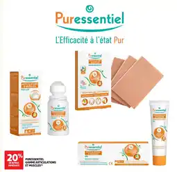 Auchan Parapharmacie PURESSENTIEL Gamme articulations et muscles offre
