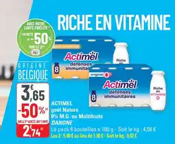 G20 ACTIMEL goût Nature 0% M.G. ou Multifruits offre