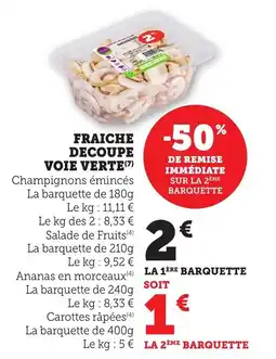 Bi1 Fraiche decoupe voie verte offre