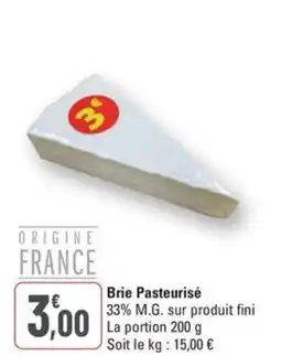 G20 Brie Pasteurisé offre