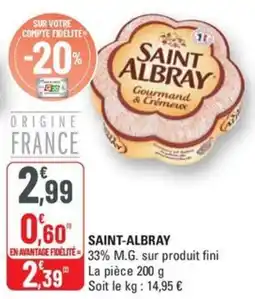 G20 SAINT-ALBRAY offre