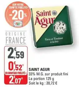G20 SAINT AGUR offre