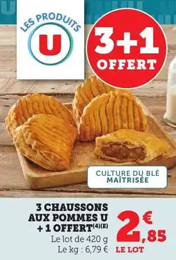 Bi1 3 chaussons aux pommes u offre