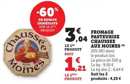 Bi1 Fromage pasteurise chaussee aux moines offre