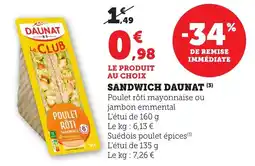 Bi1 Sandwich daunat offre