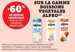 Bi1 Sur la gamme boissons vegetales alpro offre
