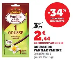 Bi1 Gousse de vanille vahine offre
