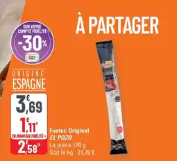 G20 EL POZO Fuetec Original offre