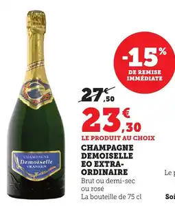 Bi1 Champagne demoiselle eo extra ordinaire offre