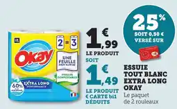 Bi1 Essuie tout blanc extra long okay offre