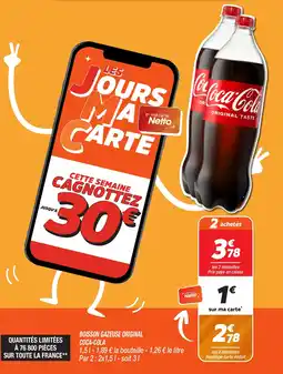 Netto Boisson gazeuse original coca-cola offre