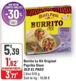 G20 OLD EL PASO Burrito Le Kit Original Paprika Doux offre