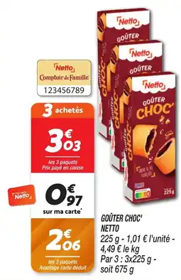 Netto Goûter choc netto offre