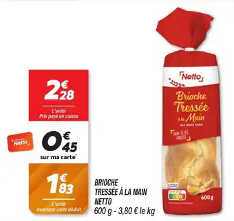 Netto Brioche tressée à la main netto offre