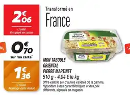 Netto Mon taboulé oriental pierre martinet offre