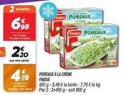 Netto Poireaux à la crème findus offre