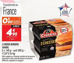 Netto 2 cheese burgers charal offre