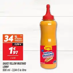 Netto Sauce yellow mustard lenny offre