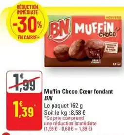 G20 BN Muffin Choco Cœur fondant offre
