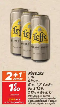 Netto Bière blonde leffe offre