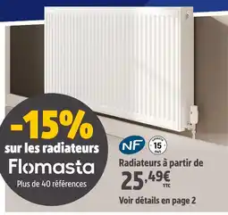 Screwfix Flomasta Radiateurs offre