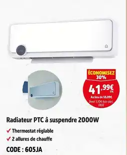 Screwfix Radiateur PTC à suspendre 2000W offre
