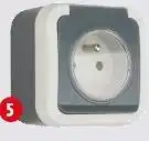 Screwfix Prise 2P+T étanche IP54 en saillie 16A offre